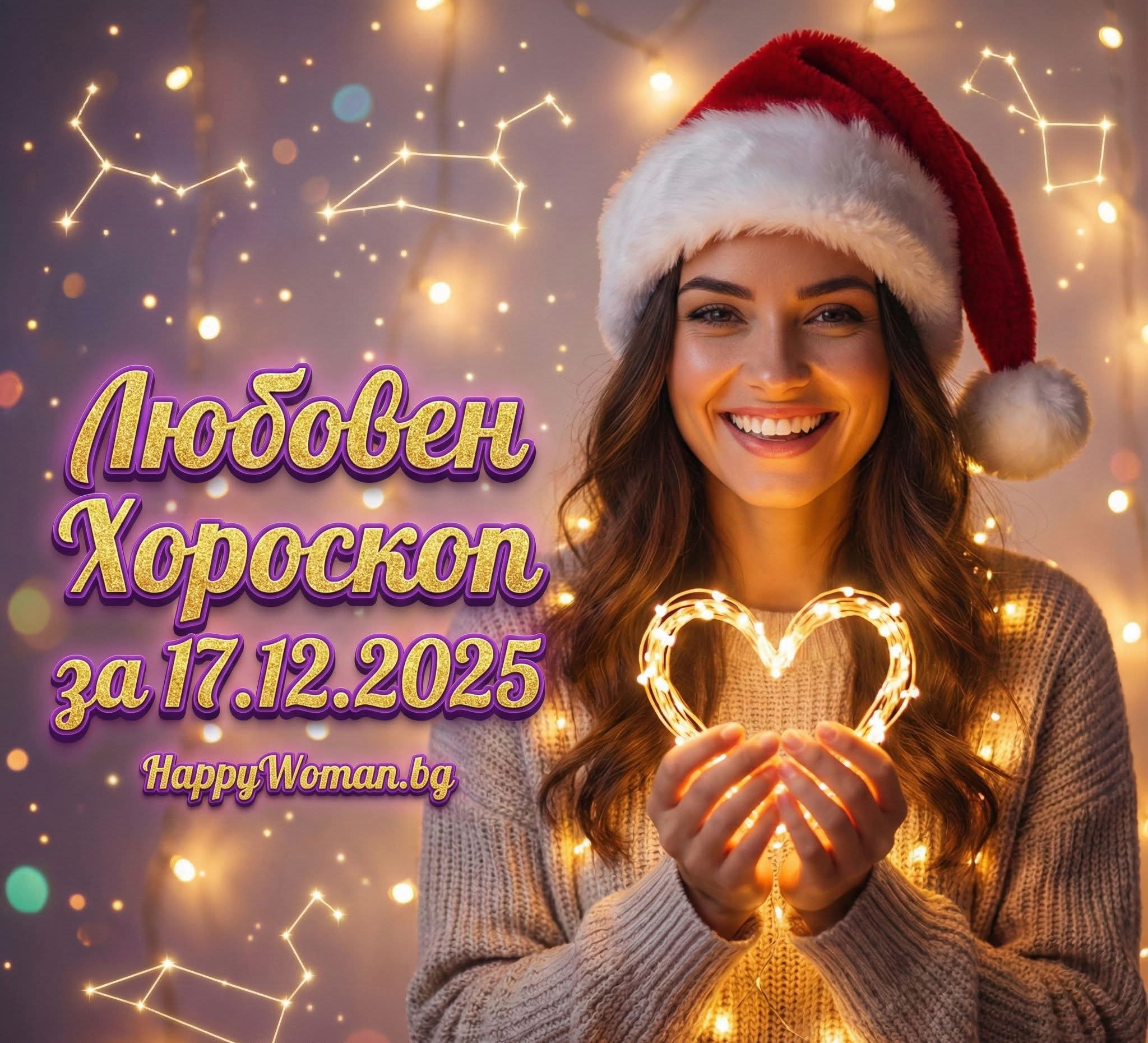 Любовен хороскоп за 17.12.2025 за всяка зодия Любовен хороскоп за 17.12.2025 за всяка зодия