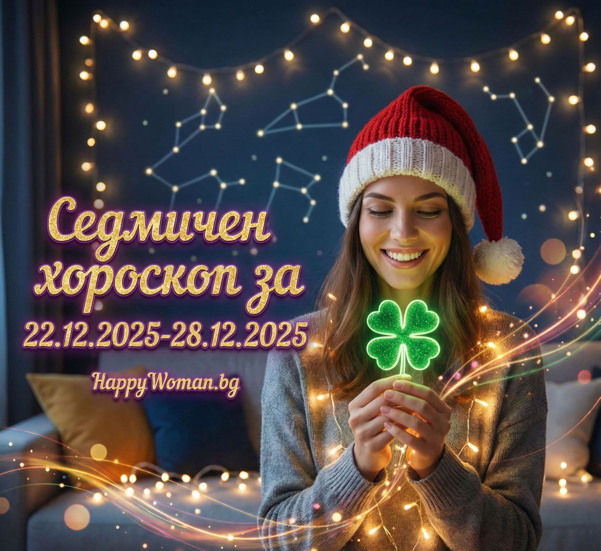 Седмичен хороскоп за 22.12.2025-28.12.2025 за всяка зодия