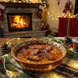 Зимна класика в чиния: Суджук с праз и зелева чорба (Селска манджа) Зимна класика в чиния: Суджук с праз и зелева чорба (Селска манджа)