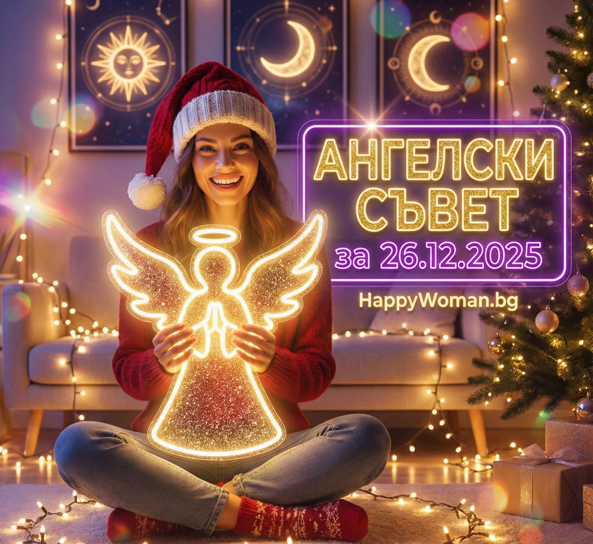 Ангелски Съвет за 26.12.2025 за всяка зодия Ангелски Съвет за 26.12.2025 за всяка зодия