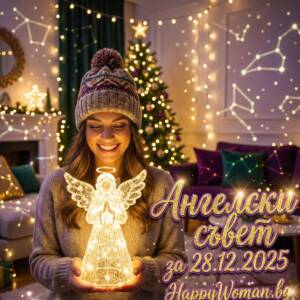 Ангелски Съвет за 28.12.2025 за всяка зодия Ангелски Съвет за 28.12.2025 за всяка зодия