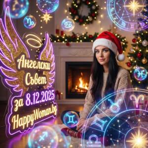 Ангелски Съвет за 8.12.2025 за всяка зодия Ангелски Съвет за 8.12.2025 за всяка зодия