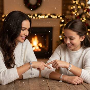 Бижута с едно сърце- стилни предложения за майка и дъщеря за празници 2025 бижута тип Пандора