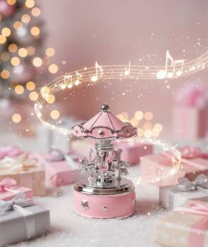Коледна песен 2025-магията на музикалните въртележки въртележки за момиче Коледа