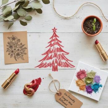 Коледа с червило: креативни начини да използваш грима си като част от празничната декорация през 2025 червило Коледа грим декорация еко бюджетно решение арт визия