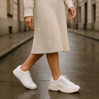 Тренд, който няма да игнорираш: Елегантни рокли и спортни обувки през зимата Тренд, който няма да игнорираш: Елегантни рокли и спортни обувки през зимата