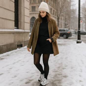 Как да изглеждаш по-висока, носейки спортни обувки през зимата Как да изглеждаш по-висока, носейки спортни обувки през зимата