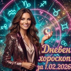 Дневен хороскоп за 1.02.2026 - неделя Дневен хороскоп за 1.02.2026 – неделя
