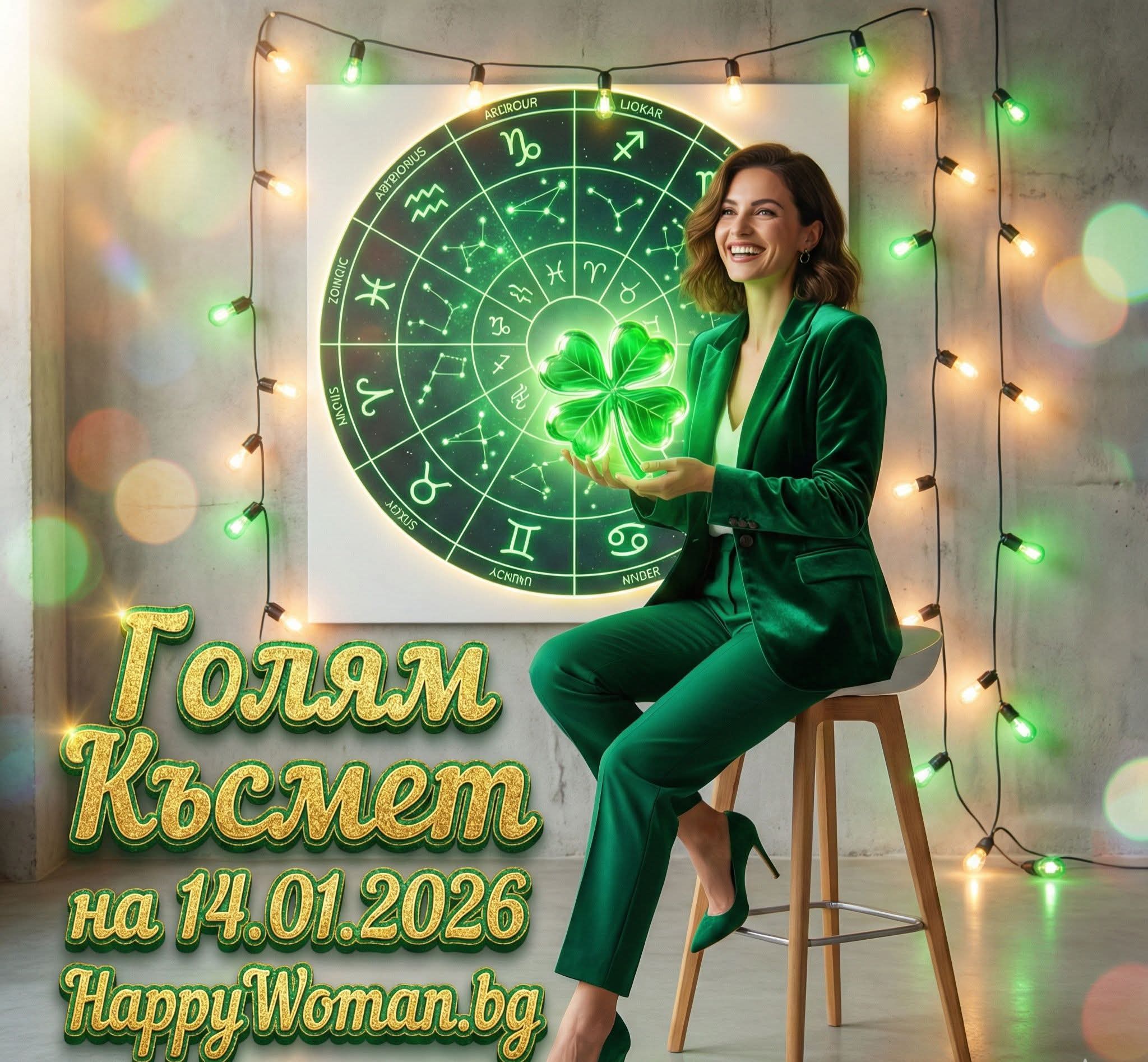 Великолепна Сряда: започва Златна Ера с Късмет от 14.01.2026 в живота на 7 зодии Великолепна Сряда: започва Златна Ера с Късмет от 14.01.2026 в живота на 7 зодии