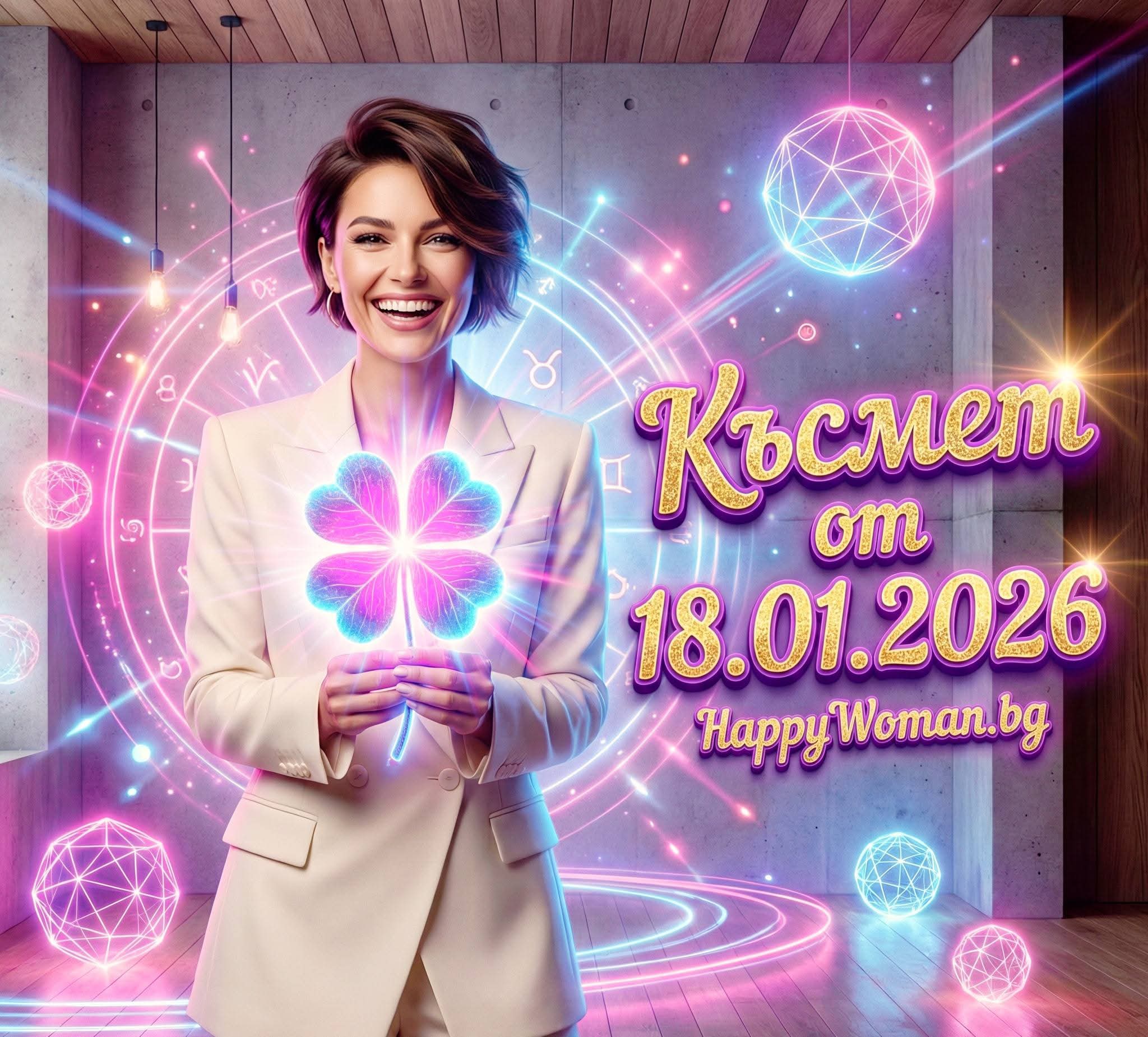 Величествена Неделя: Златен период с Реки от Пари и Мощен Късмет от 18.01.2026 за 7 зодии Величествена Неделя: Златен период с Реки от Пари и Мощен Късмет от 18.01.2026 за 7 зодии