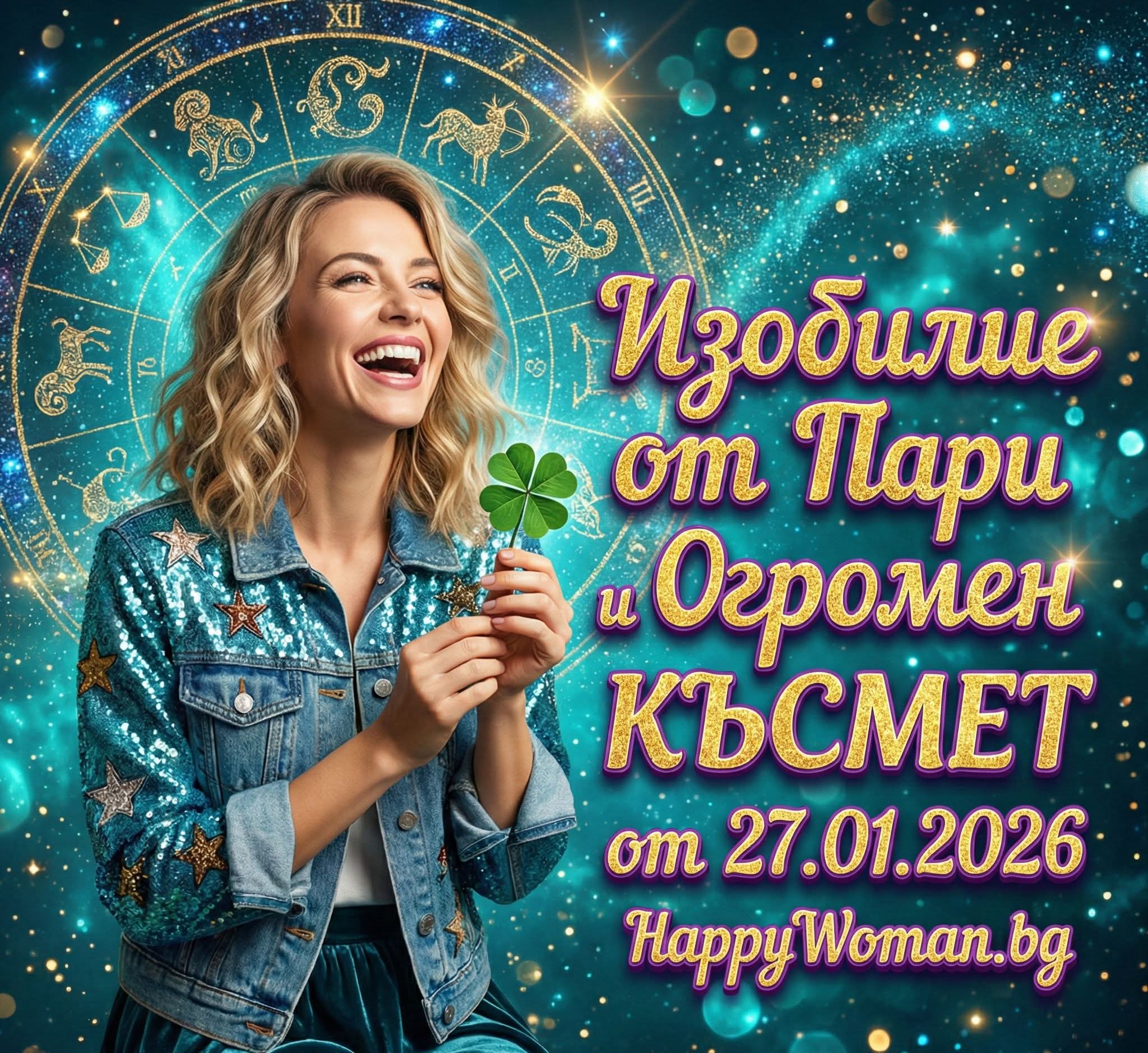 Феноменален Вторник: Започва Период на Изобилие от Пари и Огромен Късмет от 27.01.2026 за 7 зодии Късмет от 27.01.2026