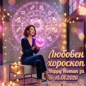 Любовен хороскоп за 15.01.2026 за всяка зодия Любовен хороскоп за 15.01.2026 за всяка зодия