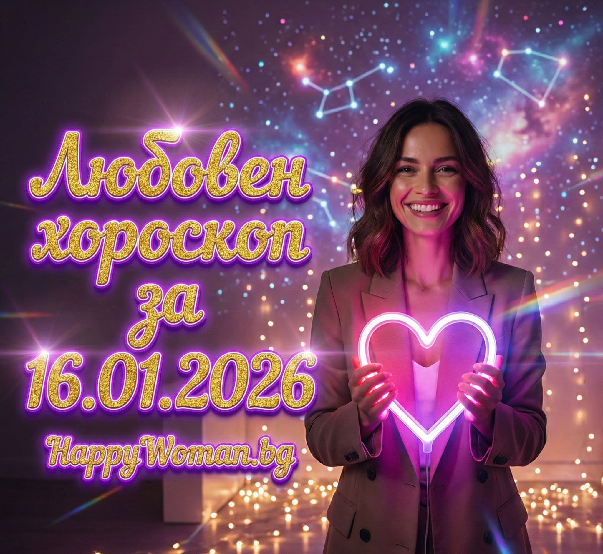 Любовен хороскоп за 16.01.2026 за всяка зодия Любовен хороскоп за 16.01.2026 за всяка зодия
