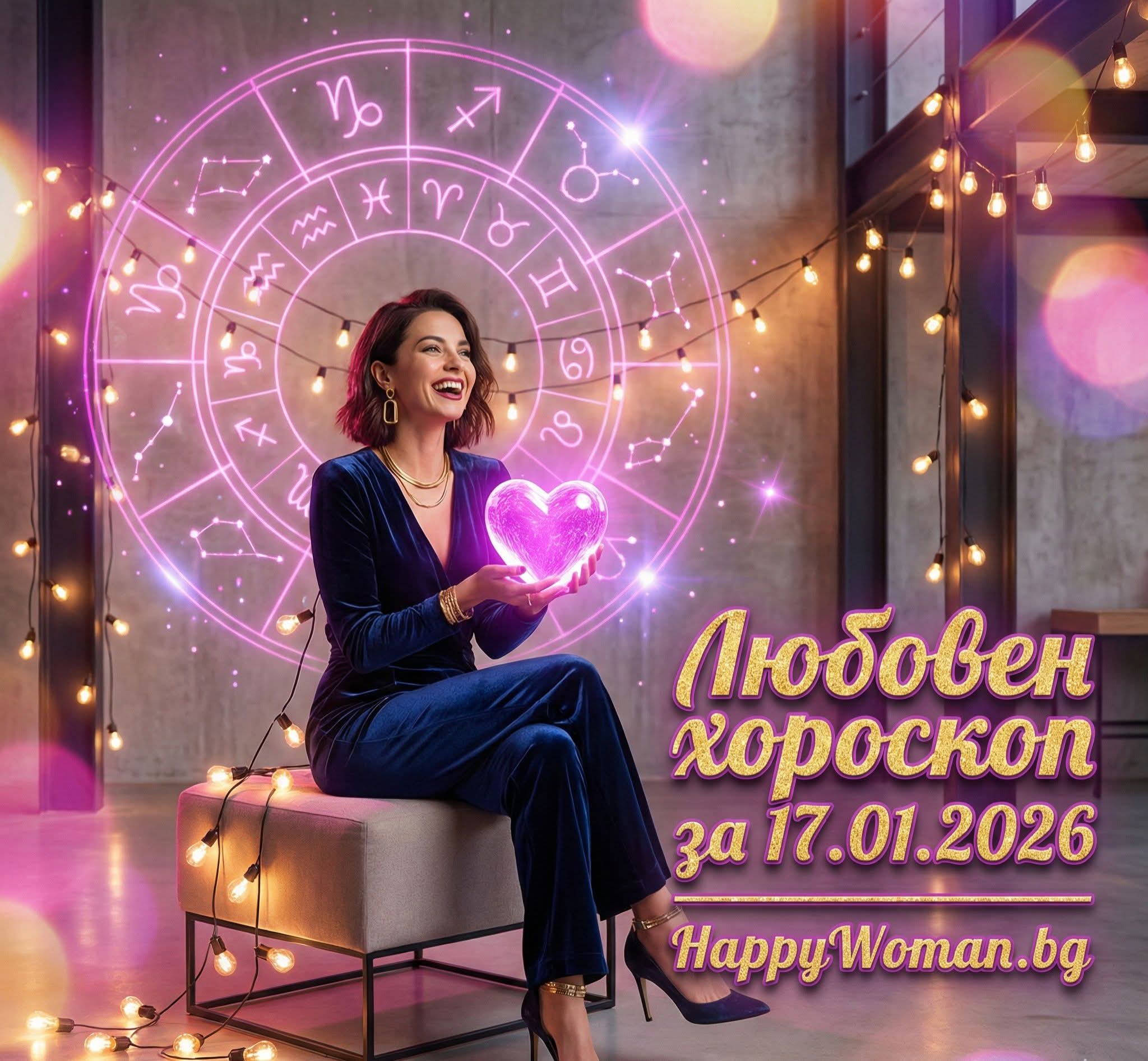 Любовен хороскоп за 17.01.2026 за всяка зодия