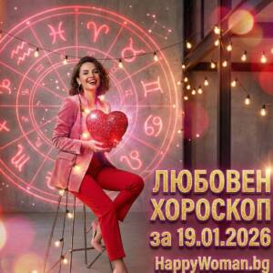 Любовен хороскоп за 19.01.2026 - понеделник Любовен хороскоп за 19.01.2026 – понеделник