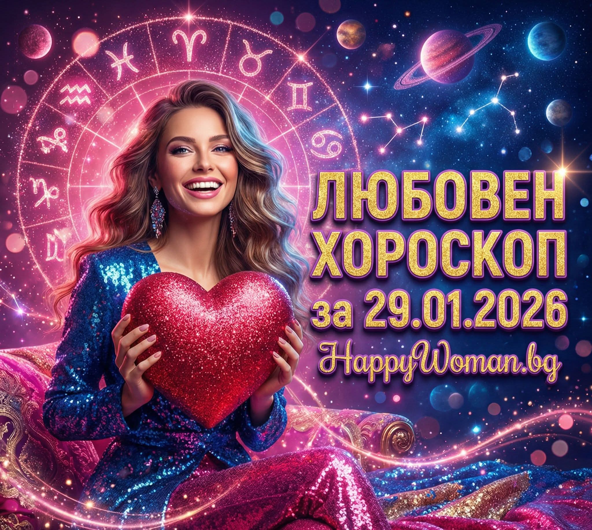 Любовен хороскоп за 29.01.2026 - Четвъртък