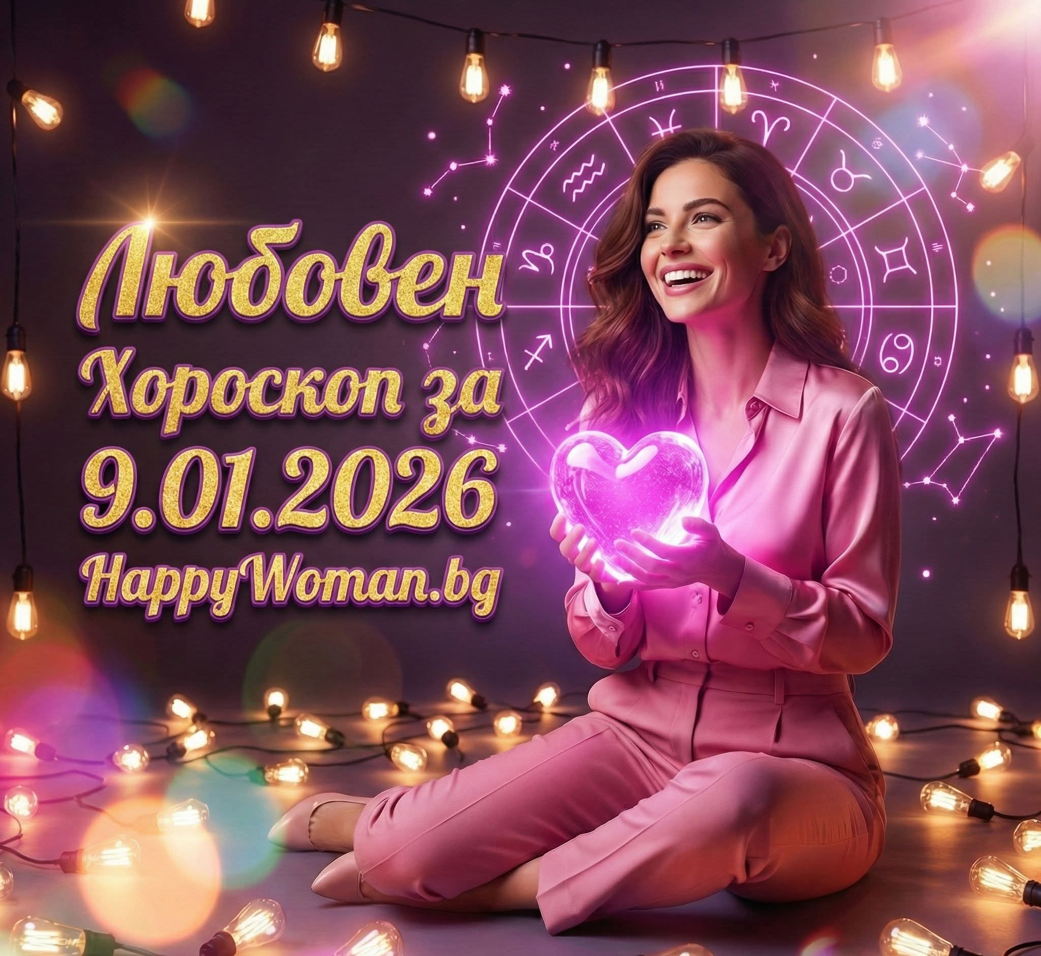 Любовен хороскоп за 9.01.2026 за всяка зодия