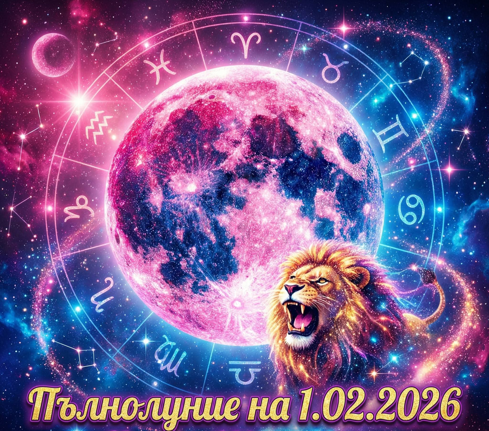 Мощно съдбоносно Пълнолуние на 1.02.2026: 5 зодии ще бъдат Позлатени от Успех и Късмет Мощно съдбоносно Пълнолуние на 1.02.2026 / снимка с авторски права на списание HappyWoman.bg