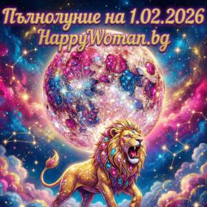 Мощно съдбоносно Пълнолуние на 1.02.2026 / снимка с авторски права на списание HappyWoman.bg