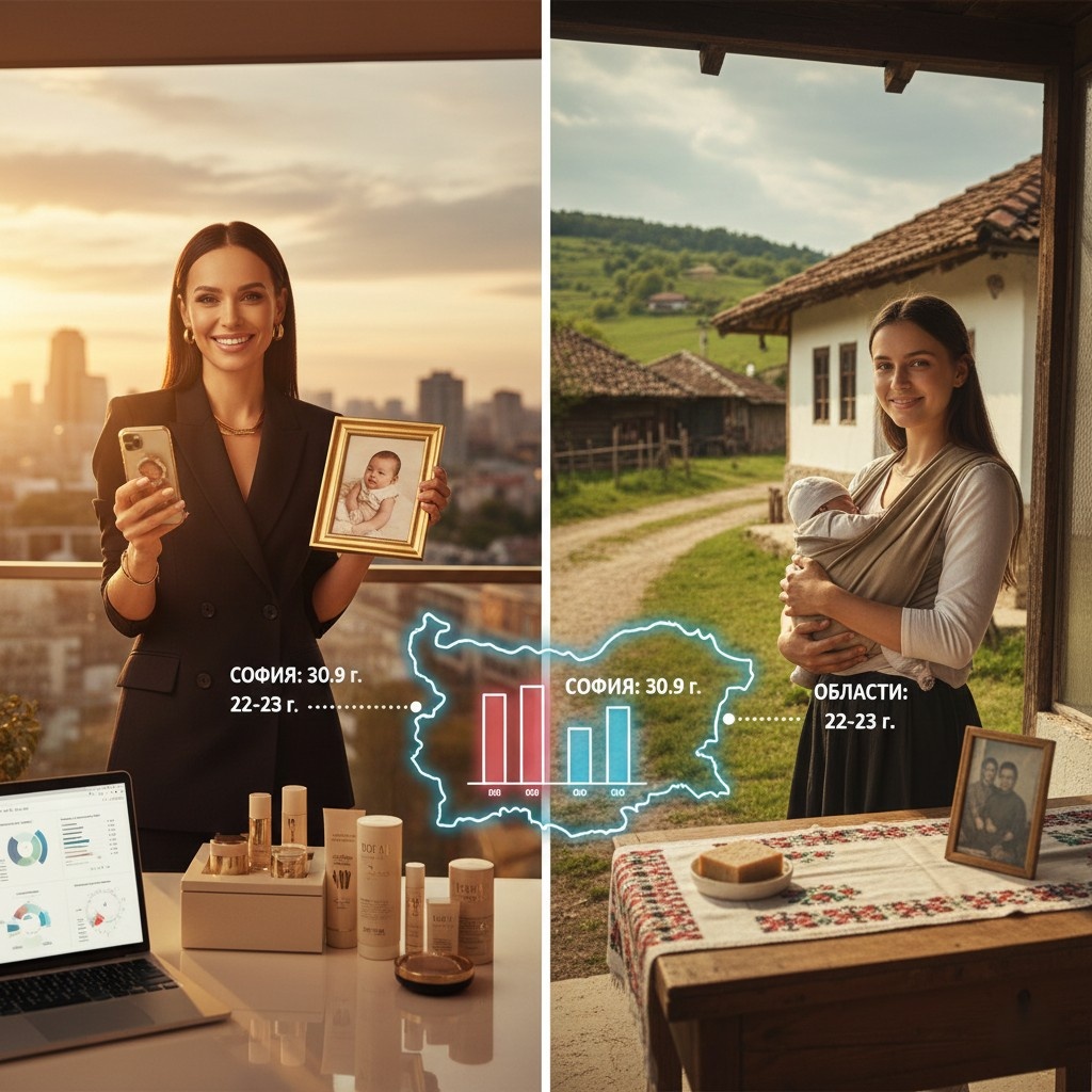 Възраст за първото бебе: защо първото дете идва по-късно и кога европейките стават майки (и какво общо имат козметиката, бижутата и детските рамки) възраст за първото бебе в България