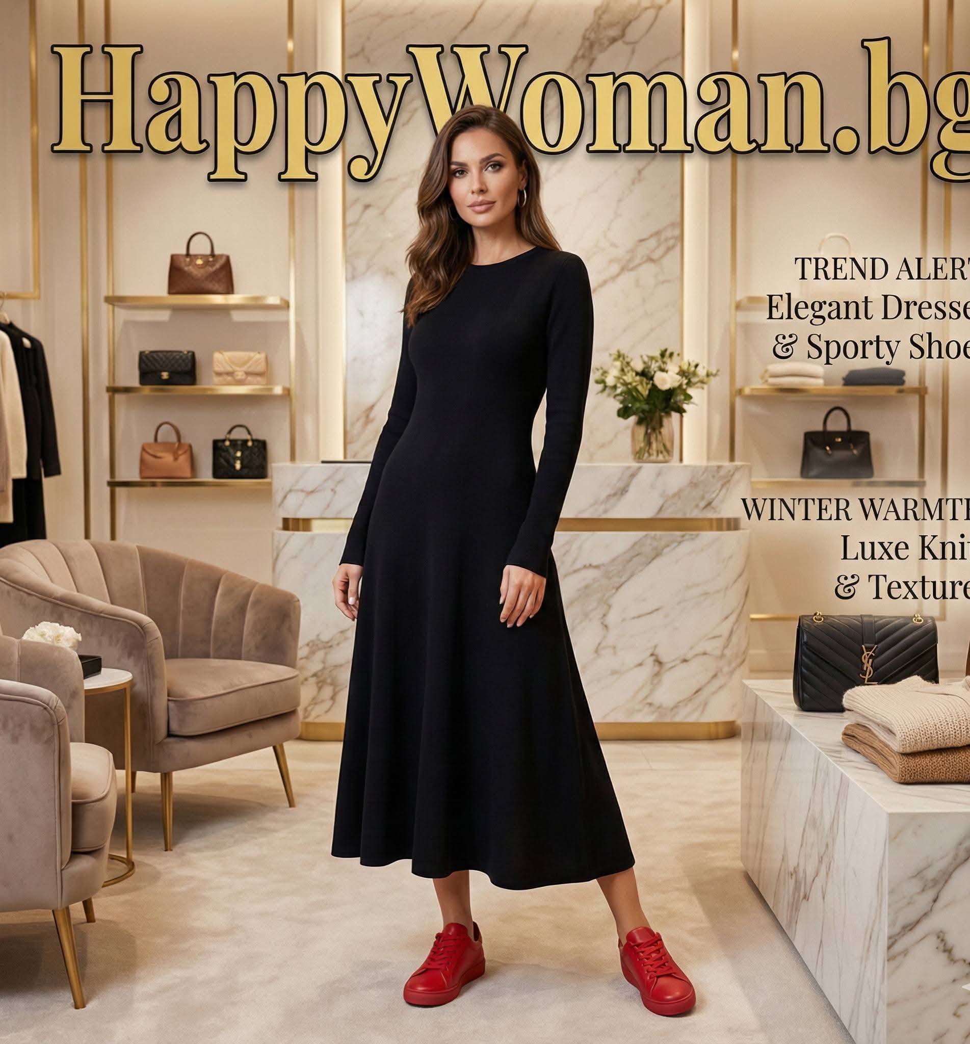 Тренд, който няма да игнорираш: Елегантни рокли и спортни обувки през зимата Тренд, който няма да игнорираш: Елегантни рокли и спортни обувки през зимата