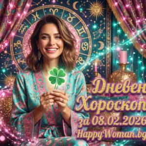 Дневен Хороскоп за 8.02.2026 - неделя Дневен Хороскоп за 8.02.2026 - неделя