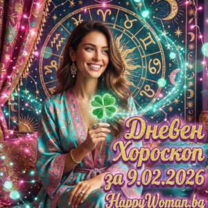Дневен Хороскоп за 09.02.2026 - понеделник Дневен Хороскоп за 09.02.2026 – понеделник