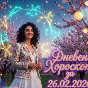 Дневен Хороскоп за 26.02.2026 - четвъртък Дневен Хороскоп за 26.02.2026 - четвъртък