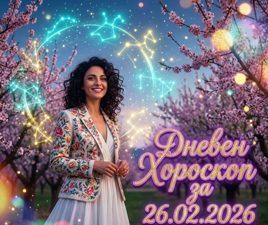 Дневен Хороскоп за 26.02.2026 - четвъртък Дневен Хороскоп за 26.02.2026 – четвъртък