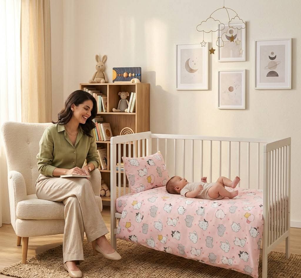 Какво спално бельо е подходящо за бебета и как да изберем всичко необходимо за спане и кошарата Какво спално бельо е подходящо за бебета и как да изберем всичко необходимо за спане и кошарата / снимка с авторски права на списание HappyWoman.bg
