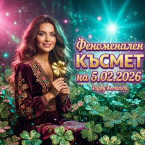 Това не се случва често! Златен четвъртък носи Феноменален Късмет на 5.02.2026 за 7 зодии Това не се случва често! Златен четвъртък носи Феноменален Късмет на 5.02.2026 за 7 зодии