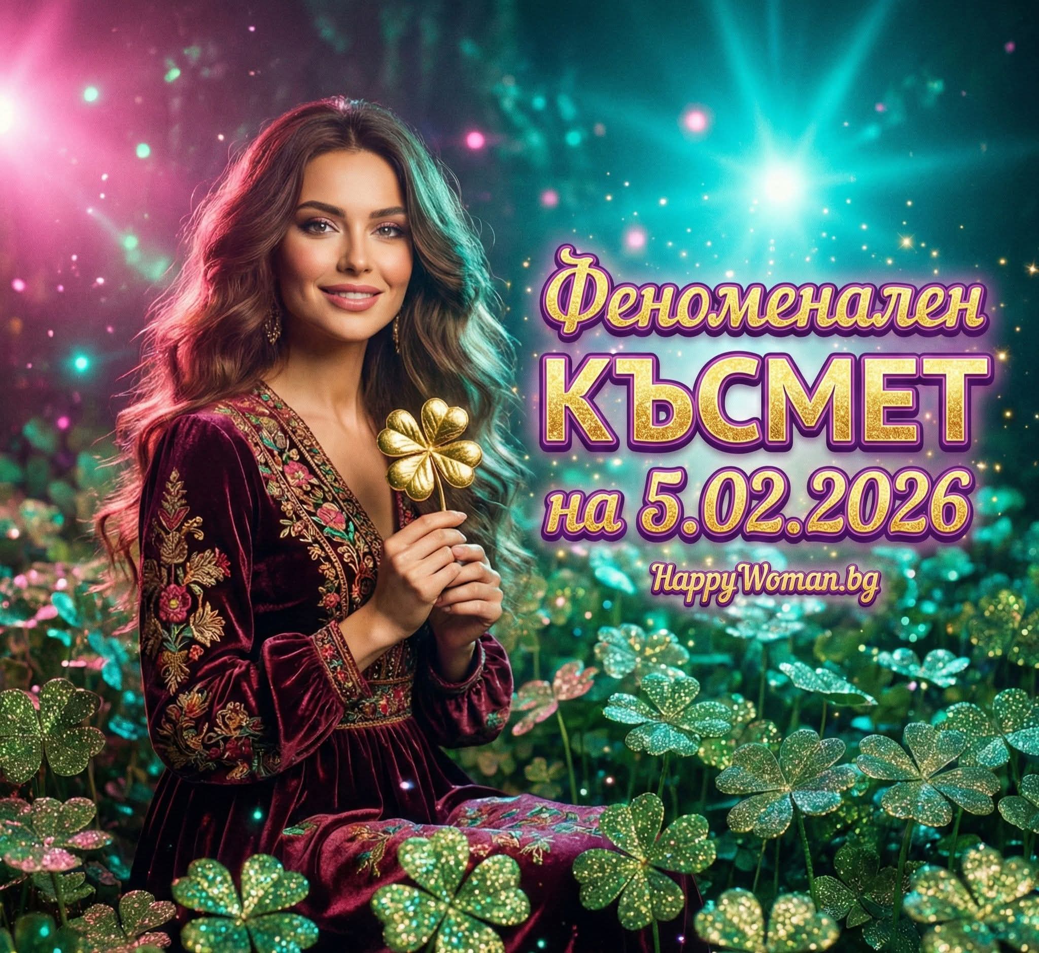 Това не се случва често! Златен четвъртък носи Феноменален Късмет на 5.02.2026 за 7 зодии Това не се случва често! Златен четвъртък носи Феноменален Късмет на 5.02.2026 за 8 зодии