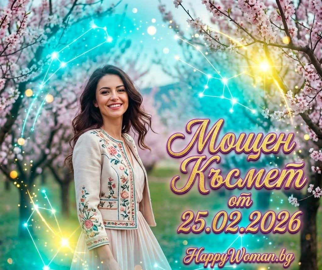 Фантастична Сряда: Мощен Късмет от 25.02.2026 слага край на проблемите за 7 знака Фантастична Сряда: Мощен Късмет от 25.02.2026 слага край на проблемите за 7 знака