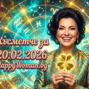Късметче за 20.02.2026 за всяка зодия Късметче за 20.02.2026 за всяка зодия