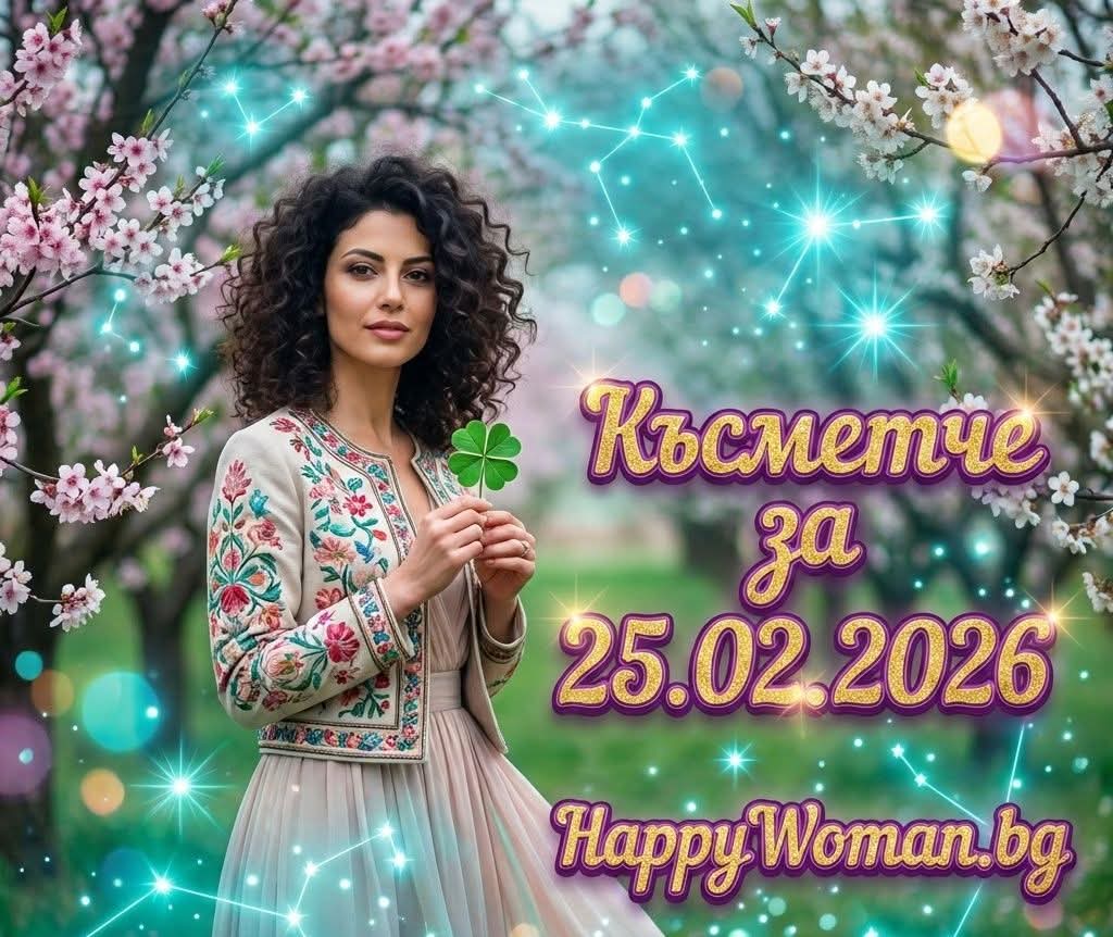 Късметче за 25.02.2026 за всяка зодия Късметче за 25.02.2026 за всяка зодия