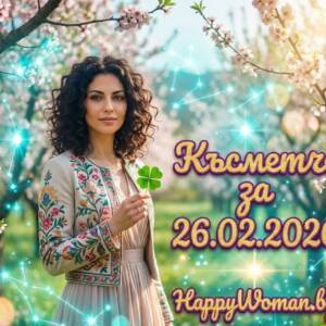 Късметче за 26.02.2026 за всяка зодия Късметче за 26.02.2026 за всяка зодия