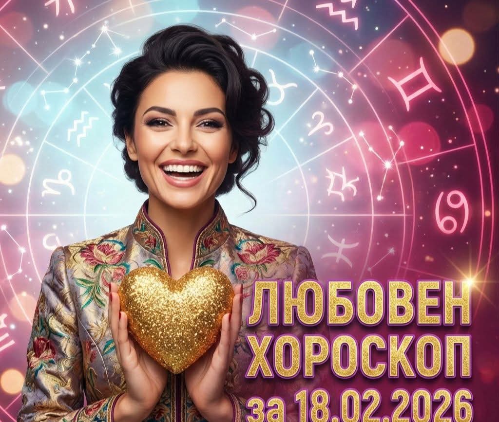Любовен хороскоп за 18.02.2026 - Сряда Любовен хороскоп за 18.02.2026 – Сряда