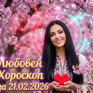 Любовен хороскоп за 21.02.2026 - Събота Любовен хороскоп за 21.02.2026 - Събота