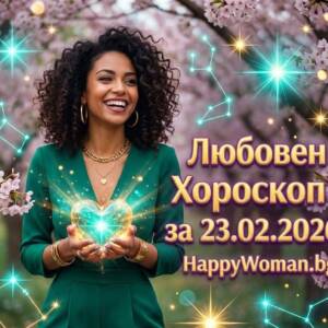 Любовен хороскоп за 23.02.2026 - Понеделник Любовен хороскоп за 23.02.2026 - Понеделник