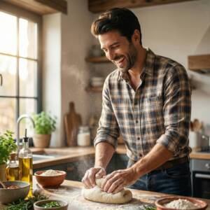 Мъжете в кухнята - романтика или забранена територия / снимка с авторски права на списание HappyWoman.bg