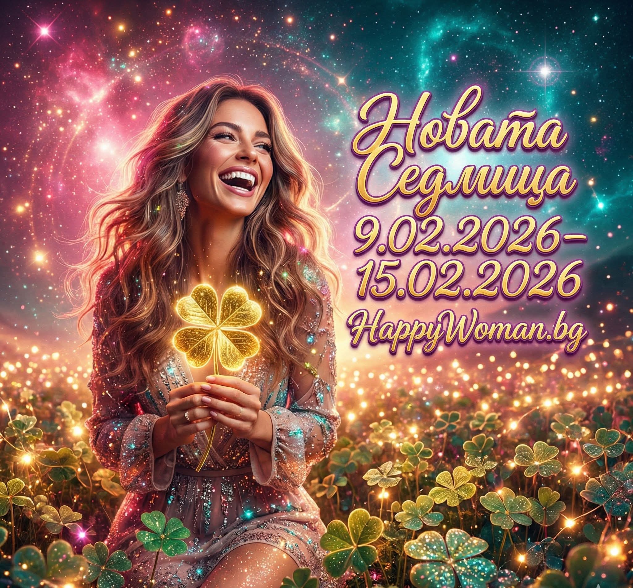 Готви се за Огромен Късмет: Новата Седмица 9.02.2026–15.02.2026 носи съдбоносни обрати за 7 зодии Новата Седмица 9.02.2026–15.02.2026 / снимка с авторски права на списание HappyWoman.bg