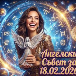 Ангелски Съвет за 18.02.2026 за всяка зодия Ангелски Съвет за 18.02.2026 за всяка зодия