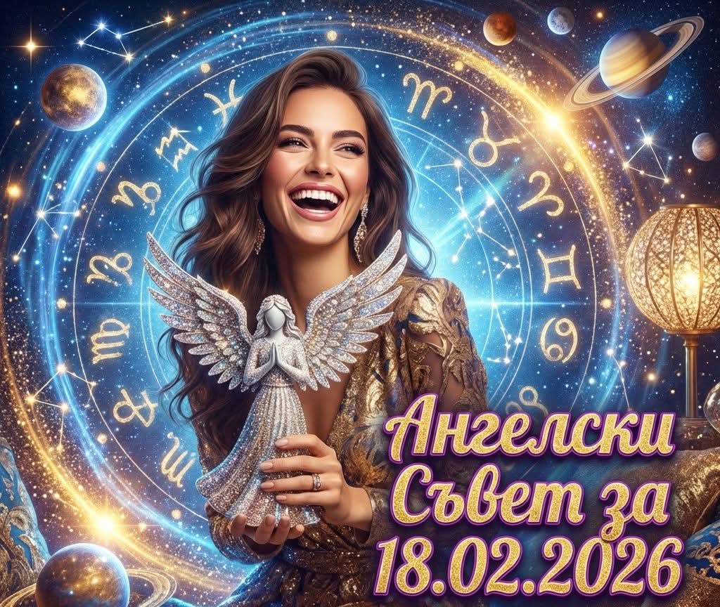 Ангелски Съвет за 18.02.2026 за всяка зодия Ангелски Съвет за 18.02.2026 за всяка зодия