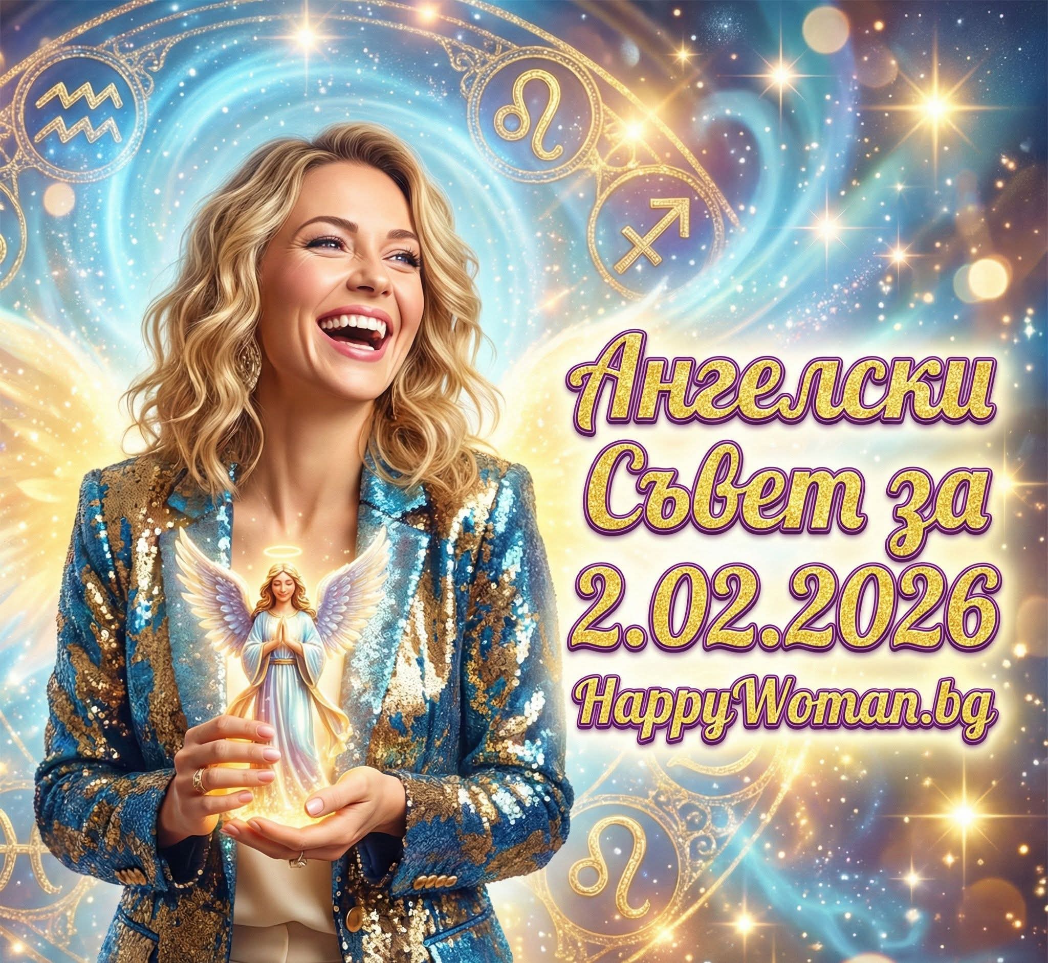 Ангелски Съвет за 2.02.2026 за всяка зодия Ангелски Съвет за 2.02.2026 за всяка зодия