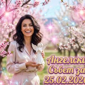 Ангелски Съвет за 25.02.2026 за всяка зодия Ангелски Съвет за 25.02.2026 за всяка зодия