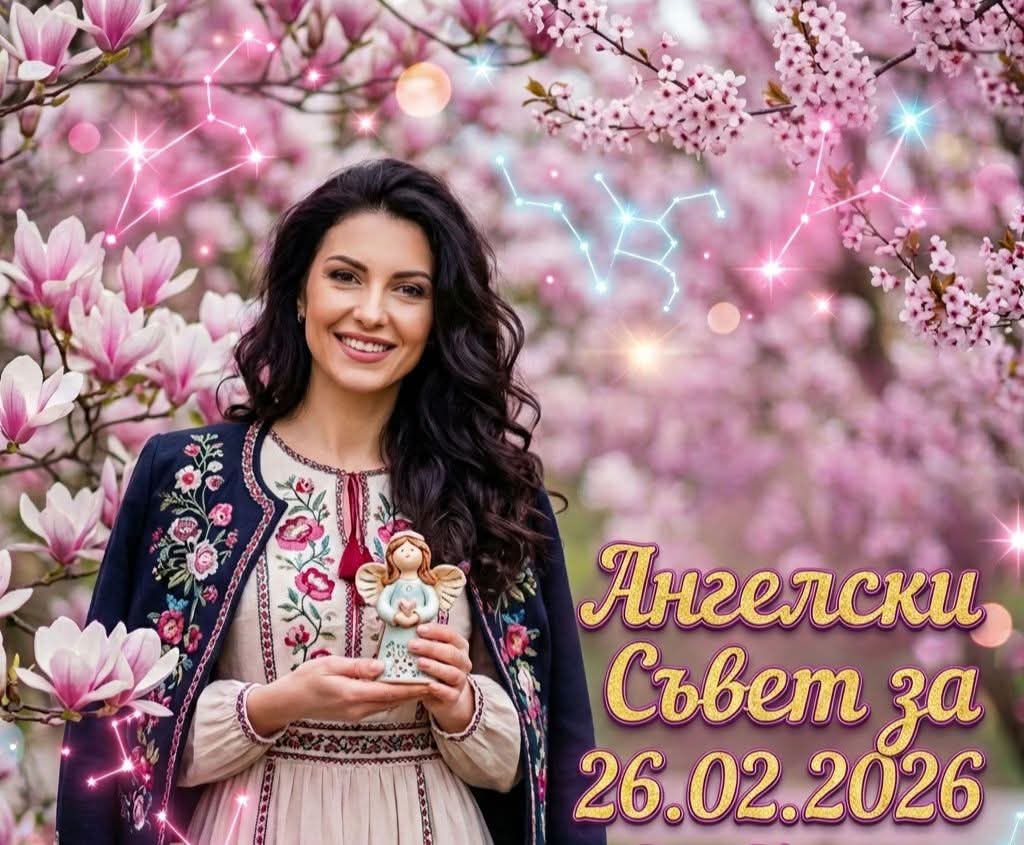 Ангелски Съвет за 26.02.2026 за всяка зодия Ангелски Съвет за 26.02.2026 за всяка зодия
