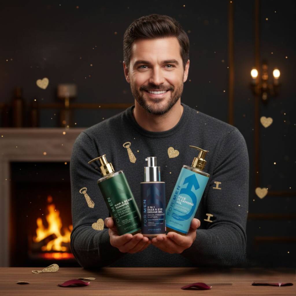 Подарък за Свети Валентин за него: мъжка козметика със стил Абе, стига с този женски стил, когато избираш подарък за Свети Валентин за него!