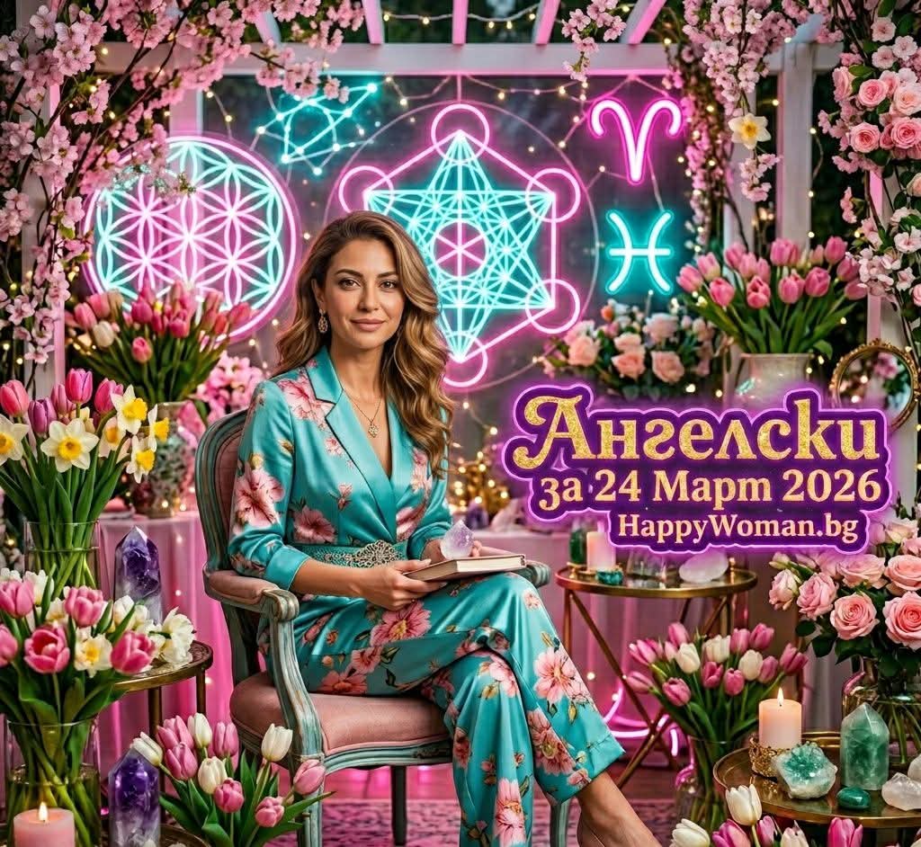 Ангелски Съвет за 24 Март 2026 за всяка зодия Ангелски Съвет за 24 Март 2026 за всяка зодия