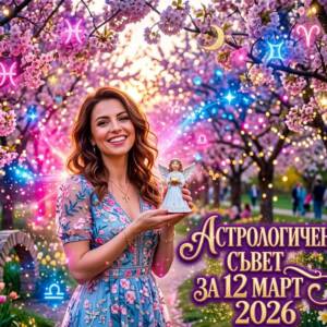 Астрологичен Съвет за 12 Март 2026 за всяка зодия Астрологичен Съвет за 12 Март 2026 за всяка зодия