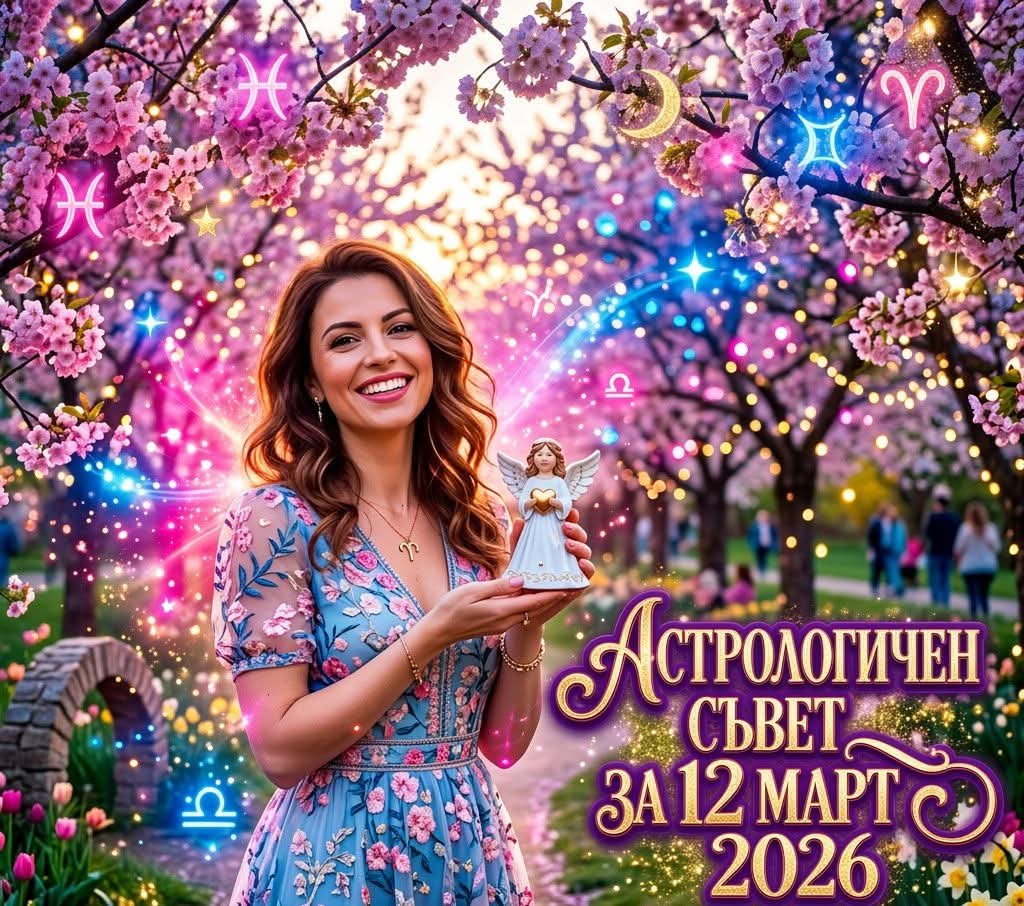 Астрологичен Съвет за 12 Март 2026 за всяка зодия Астрологичен Съвет за 12 Март 2026 за всяка зодия